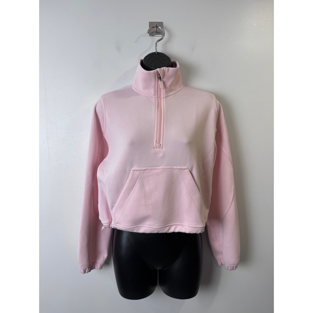 Lululemon Women Pink Softstreme Half Zip Pullover LW3IDXS Size 2
